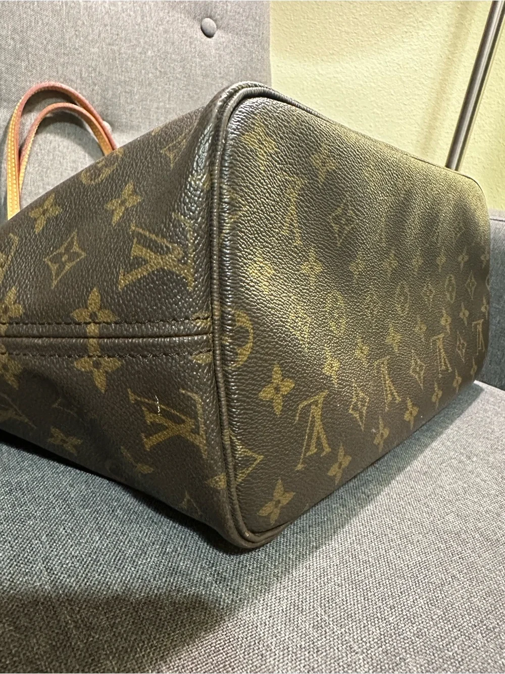 Louis Vuitton Monogram Neverfull Tote in Brown and Tan